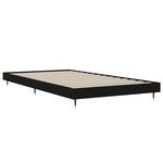 vidaXL Cadre de lit sans matelas noir 90x200 cm bois d'ingénierie