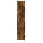vidaXL Ensemble de Meubles 2 Pièces Chêne fumé 33 x 34 5 x 90 cm