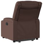 vidaXL Fauteuil inclinable marron similicuir