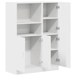 vidaXL Ensemble d'armoires de cuisine 2 Pièces blanc bois d'ingénierie