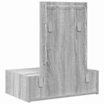vidaXL Table de Toilette Gris 60 x 40 x 70 cm Bois d'ingénierie
