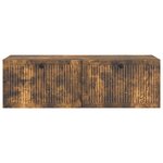 vidaXL Meuble TV mural Chêne fumé 98 x 41 x 30 cm Bois d'ingénierie