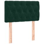 vidaXL Sommier à lattes de lit et matelas Vert foncé 80x200 cm Velours