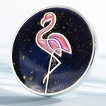 Pièce de monnaie en Argent 5 Dollars g 31.1 (1 oz) Millésime 2026 Line Art FLAMINGO (PRÉCOMMANDE)