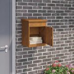 vidaXL Boîte de dépôt de colis Rouillé 47 5 x 38 x 59 cm Acier patiné