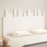vidaXL Tête de lit murale Blanc 140x3x80 cm Bois massif de pin