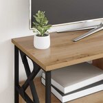 vidaXL Meuble TV avec tiroir Chêne artisanal 90 x 33 x 45 cm