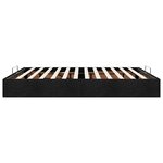VidaXL Cadre de lit ottoman sans matelas noir 160x200 cm tissu