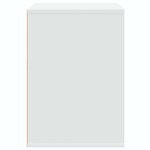 vidaXL Commode d'angle blanc 80x41x58 cm bois d'ingénierie
