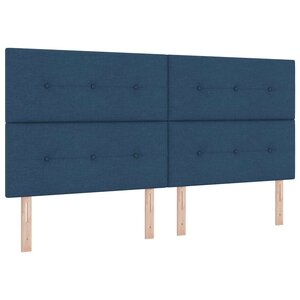 vidaXL Tête de lit avec tête de lit Bleu 200 cm Cuir synthétique