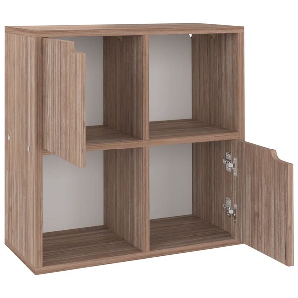 vidaXL Bibliothèque Chêne Sonoma gris 60x27 5x59 5cm Bois d’ingénierie