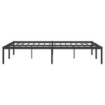 vidaXL Cadre de lit métal sans matelas noir 140x200 cm