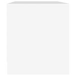 vidaXL Meuble TV Blanc 90x35x40 cm Bois d'ingénierie