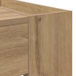 vidaXL Table basse Chêne artisanal 110 x 50 x 41 cm Bois d'ingénierie