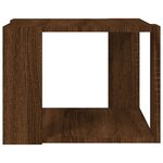 vidaXL Table basse Chêne marron 40x40x30 cm Bois d'ingénierie