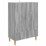 vidaXL Buffet Sonoma gris 66 x 34 5 x 95 cm Bois d'ingénierie