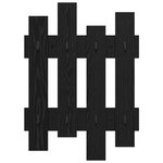 vidaXL Porte-manteau mural Chêne Noir 60 x 3 x 82 cm Bois d'ingénierie