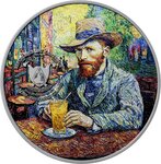 Pièce de monnaie en Argent - Cuivre 2000 Francs g 62.2 (2 oz) Millésime 2025 CAFE TERRACE AT NIGHT