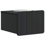 vidaXL Cabinet de chevet mural 2 pc Noir 33 x 34 5 x 24 cm