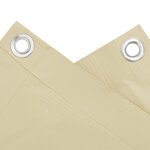 vidaXL Écran d'intimité de balcon crème 400x75 cm PVC