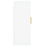vidaXL Armoires murales 2 Pièces blanc bois d'ingénierie