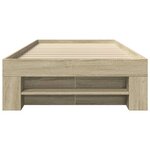 vidaXL Cadre de lit sans matelas chêne sonoma 100x200 cm