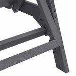 vidaXL Transat 3 Pièces Gris clair Polyéthylène