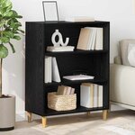 vidaXL Buffet Chêne noir 69 5 x 32 5 x 90 cm Bois d'ingénierie
