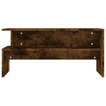 vidaXL Table basse chêne fumé 90x55x42 5 cm bois d'ingénierie