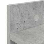 vidaXL Porte-manteau mural Montage mural Gris béton 80 x 10 5 x 18 cm