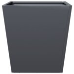 vidaXL Jardinière anthracite 40x40x40 cm acier
