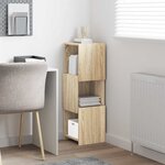 vidaXL Meuble d'angle Blanc 30 5x30x95cm Bois d'ingénierie