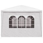 vidaXL Tente de réception 3 x 3 m Blanc