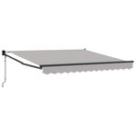 Auvent Rétractable Automatique vidaXL Gris 350x250 cm
