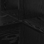 vidaXL Bureau d'angle avec étagère Chêne noir 101.5 x 149.5 x 149.5 cm