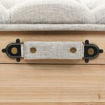 vidaXL Banc de rangement 110 cm Bois de sapin massif