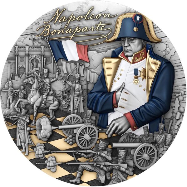 Monnaie NAPOLEON BONAPARTE Visionaries in History 2 Oz Argent 5$ Niue 2025 (PRÉCOMMANDE)