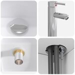 vidaXL Vanité de lavabo mural Blanc 49 5 x 41 x 63 cm