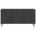 vidaXL Meuble TV Noir 99 x 34 5 x 50 cm Bois d'ingénierie