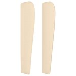 vidaXL Tête de lit avec oreilles Crème 103x23x118/128 cm Tissu