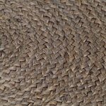 vidaXL Tapis fait à la main Jute Rond 150 cm Gris