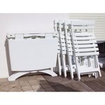 Chaise Miami pliante blanc