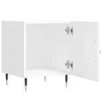 vidaXL Tables de chevet 2 Pièces blanc 40x40x50 cm bois d’ingénierie