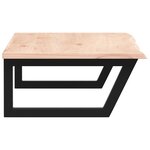 vidaXL Étagère de vasque murale acier et bois de chêne massif