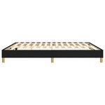 vidaXL Cadre de lit noir 180x200 cm tissu