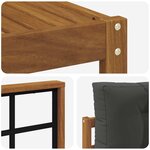 vidaXL Ensemble de canapés d'extérieur 8 Pièces Naturel et Anthracite