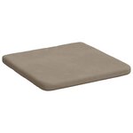 vidaXL Coussins de siège 4 Pièces Taupe 40 x 40 x 3 cm