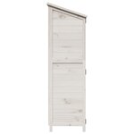vidaXL Abri de jardin Blanc 106 x 56 x 176 5 cm Bois d'ingénierie