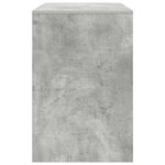 vidaXL Bureau Gris béton 102 x 50 x 75 cm Bois d'ingénierie