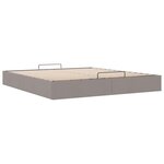 VidaXL Cadre de lit ottoman sans matelas taupe 200x200 cm tissu